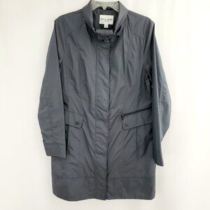 Cole Haan Signature Raincoat Lightweight Size LARGE Gunmetal Gray Packable